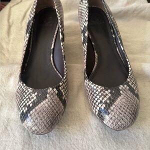 Tory Burch Snakeskin Pattern Heels